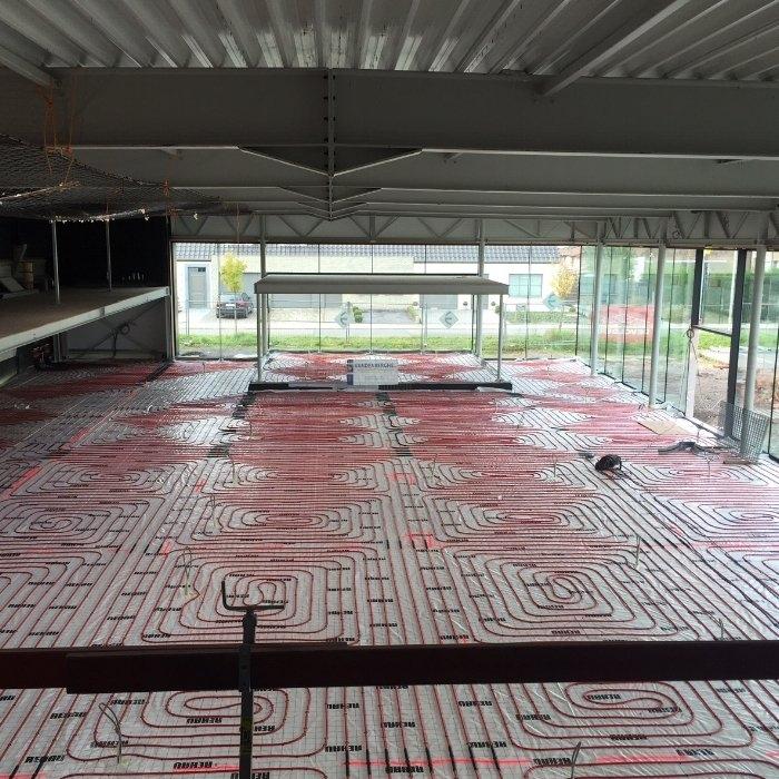 Er werd gekozen voor vloerverwarming en balansventilatie